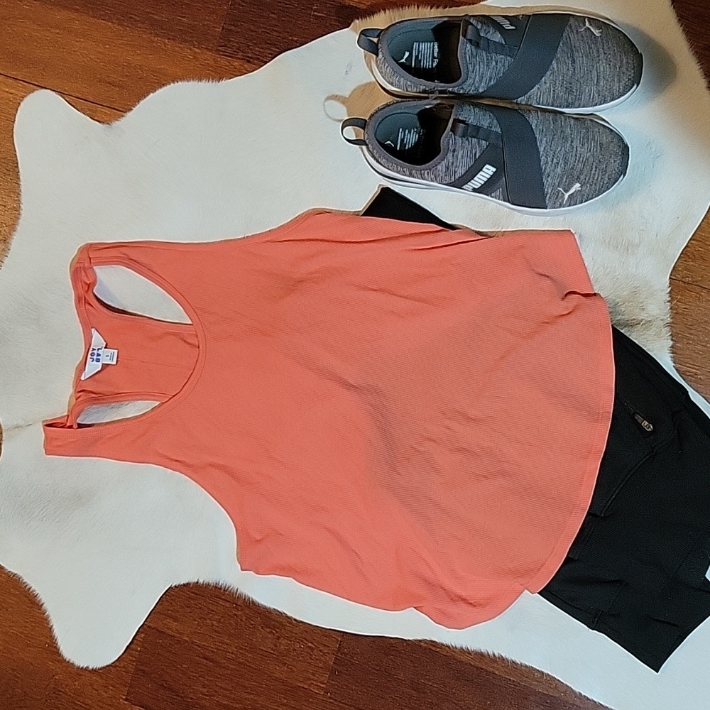 JOY LAB Coral High low Tank Top S